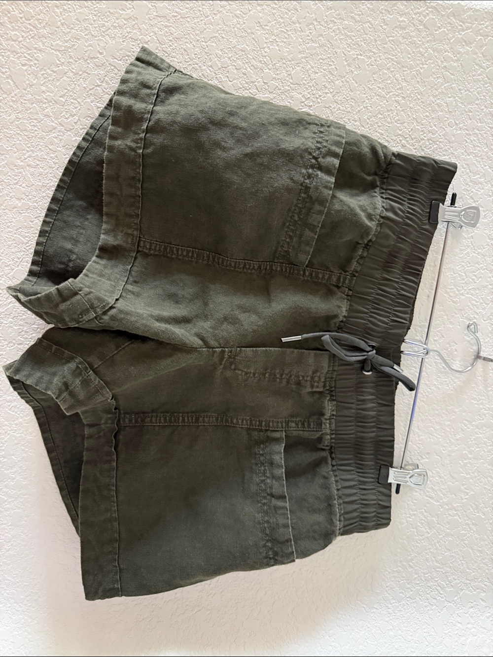 Athleta Olive Green Drawstring Athletic Shorts